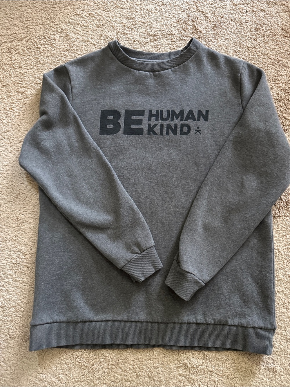 BE HUMAN KIND Crewneck Sweatshirt - Gray